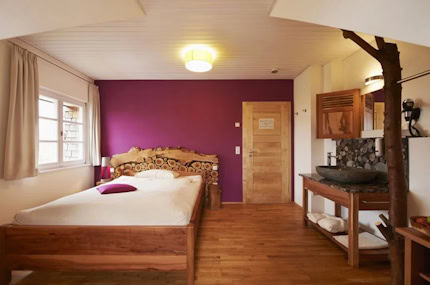 Biohotel Lindengut Dipperz Demeterhotel - Zimmer Pink